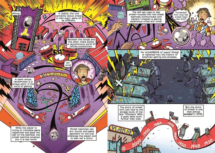 Le livre Pinball A Graphic History of the Silver Ball