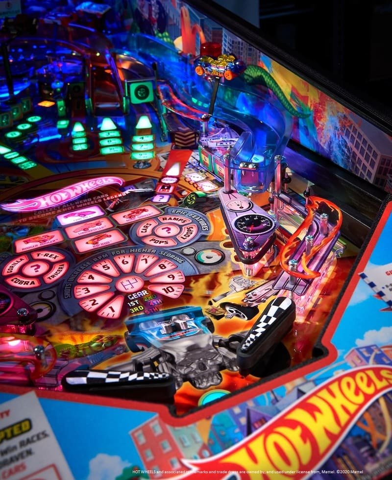 playfield hot wheels pinball game American Pinball