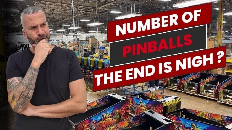 Number of pinball machines produced: the end is nigh?