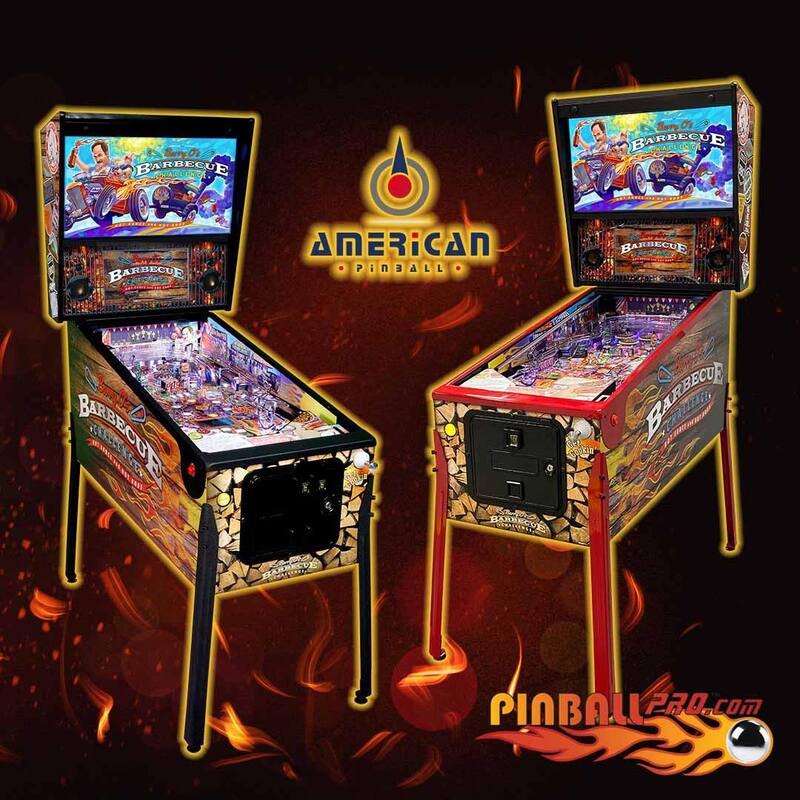 Flipper Barry Os barbecue challenge American Pinball les 2 modeles