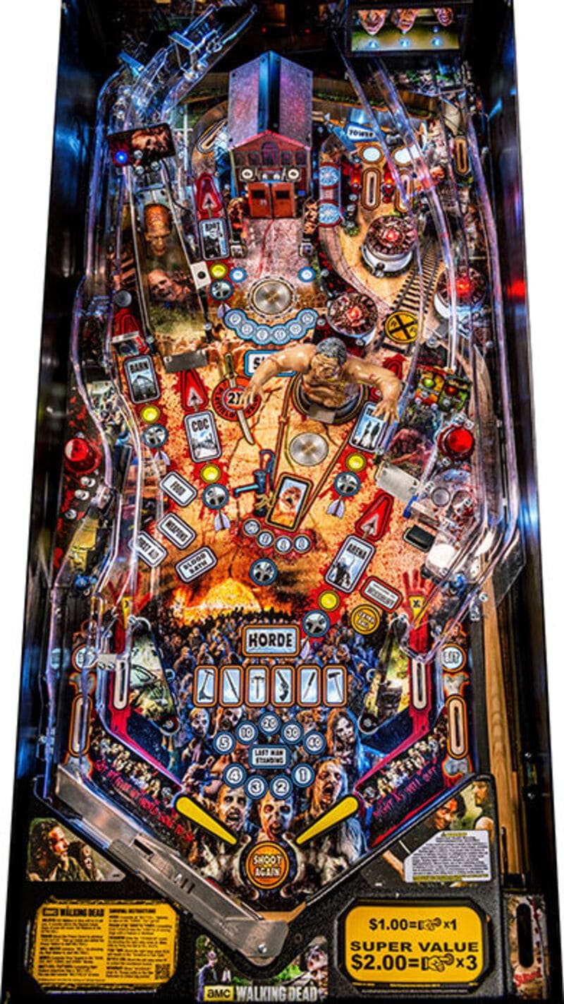Flipper The Walking Dead Playfield Limited Edition 2014