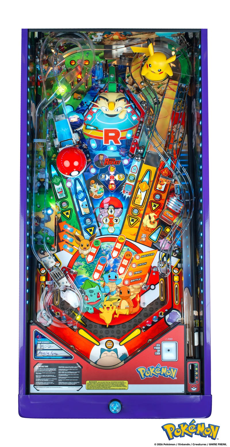 Flipper Pokémon Stern Pinball Premium et LE Playfield