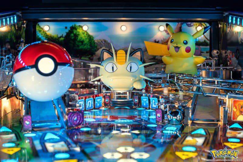 Flipper Pokémon Stern Pinball Toys Pikacgu Miaouss Pokeball