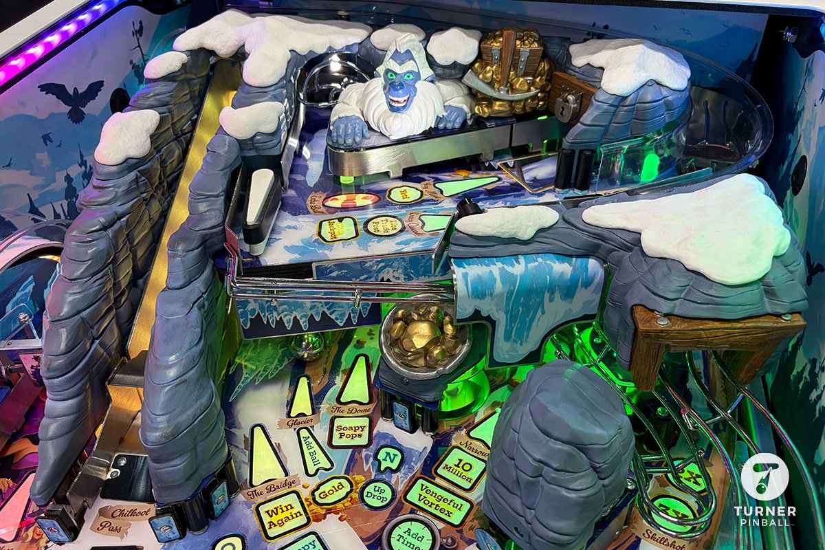 Flipper Yukon Yeti Turner Pinball détail