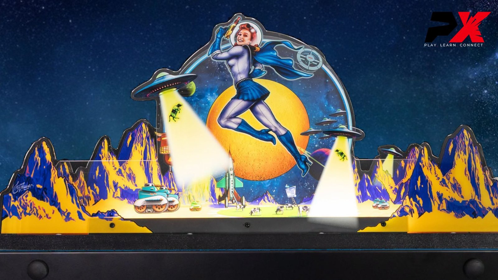 Galactic tank force american pinball Pinball Xperience topper